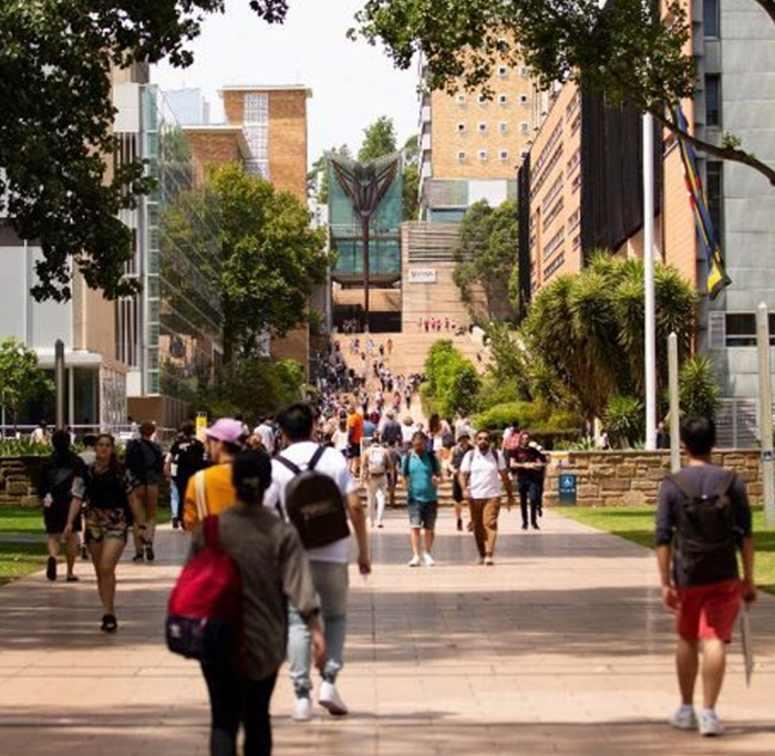 main walkway UNSW campus