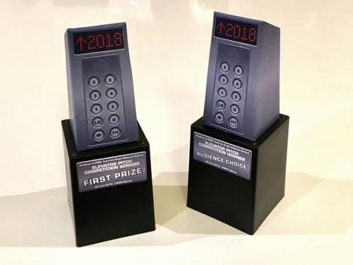 Image - SEAMS Elevator Pitch Competition trophies